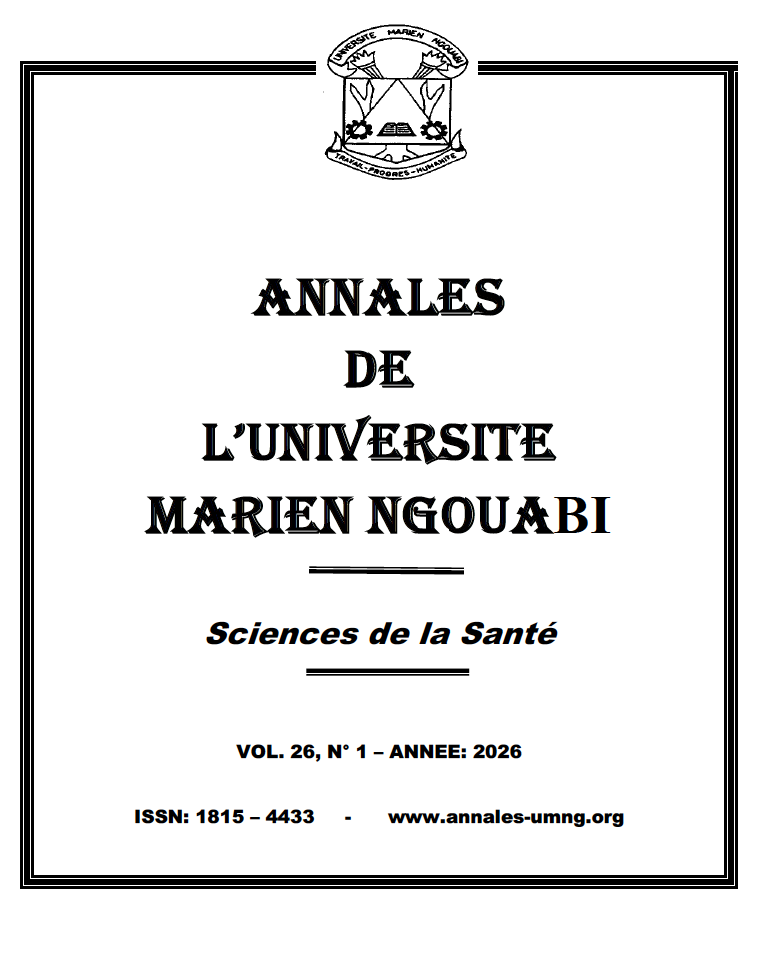 					Afficher Vol. 26 No 1 (2026): Annales de l'Université Marien Ngouabi, Série Sciences de la Santé
				